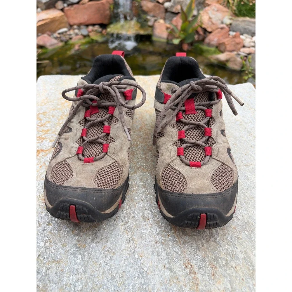 Merrell Yakota 2 Mens Hiking Shoes Brown Red Low Top Trail Sneakers J500045 8